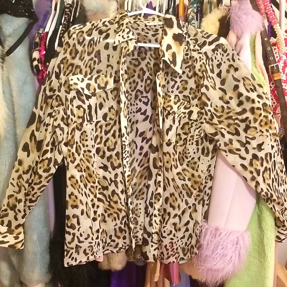 Leopard Print Blouse